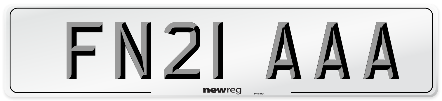 FN21 AAA Number Plate from New Reg